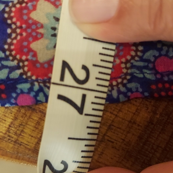 Anthropolgie fig & flower Bohemian floral, lace blouse xl - Picture 11 of 11